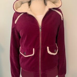 Hurley women’s velvet look jacket